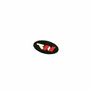 Médaillon Wishon noir et rouge pour tête de club